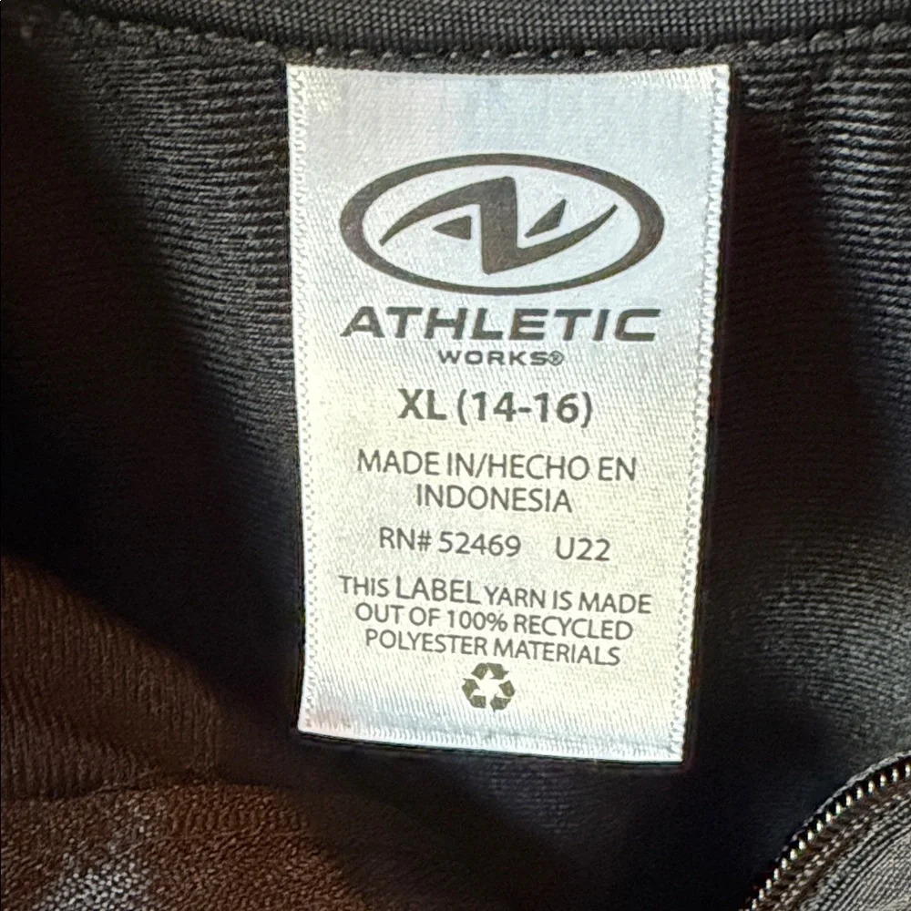 Girls XL Athletic Works Black Jacket - Picture 2 of 3